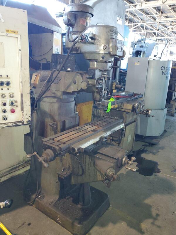 Bridgeport #Series-I, variable speed vertical mill, 9" x42" T-slotted table, 2 HP, 14" throat, Acu-Rite - Image 2
