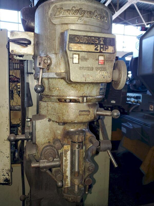 Bridgeport #Series-I, variable speed vertical mill, 9" x42" T-slotted table, 2 HP, 14" throat, Acu-Rite - Image 4