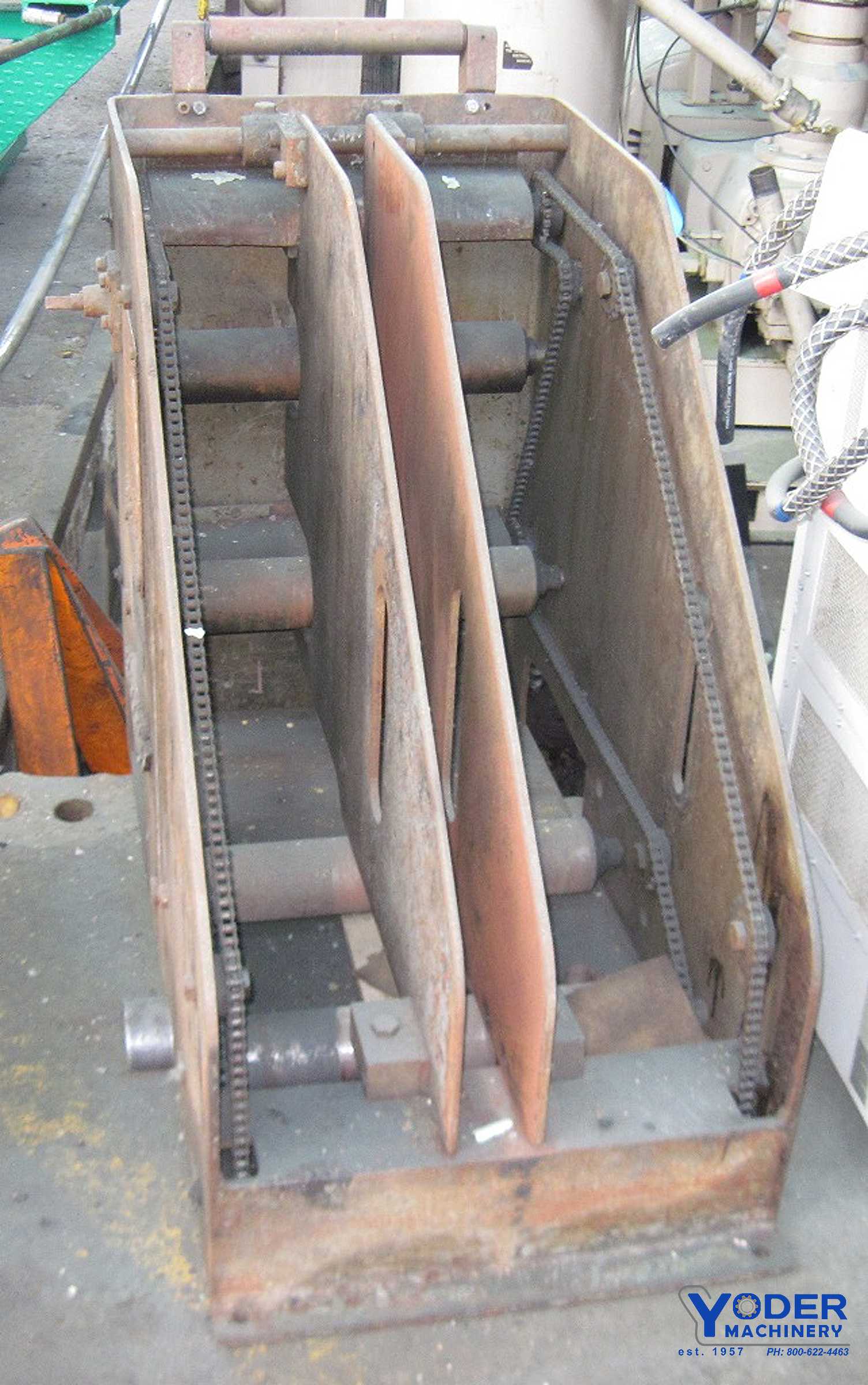 2000 lb. Littell #C20-12, non-powered coil cradle, 12" width, 48" coil diameter, 1962, #56934 - Image 5