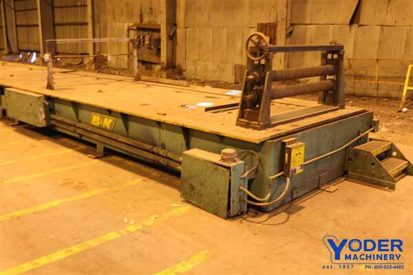 B & K rollformer base, 225" x 88" x 27" H, #59897 - Image 7