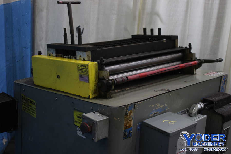 25" x .065" Press Room Equipment #PRMD25, straightener, 5 rolls, entry rolls, #75688 - Image 5