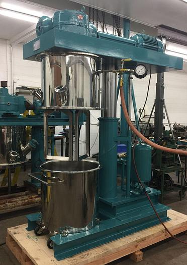 40 gallon Ross #HDM-40, double planetary mixer, Stainless Steel, vacuum, floor mount with air/oil hydraulic - Image 1