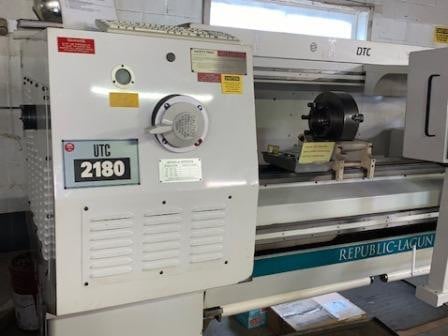 Republic-Lagun #2180 CNC, 21" swing, 12" chuck, 80" length, 2000 RPM, 2002 - Image 2