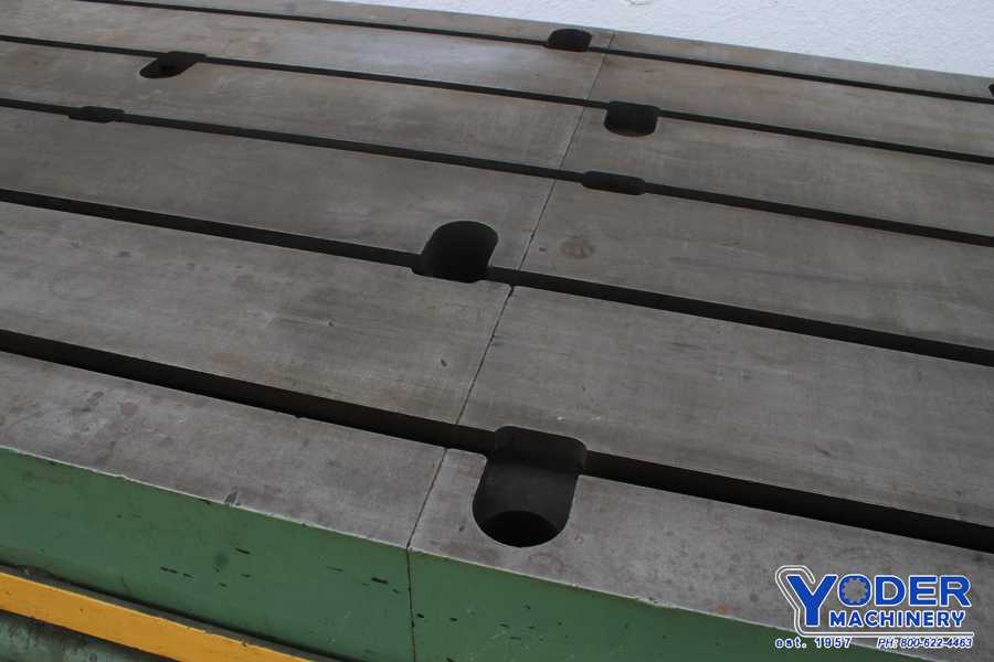 154" x 57" x 12", t-slotted floor plate/tabl, cast iron construciton, #76549 - Image 4