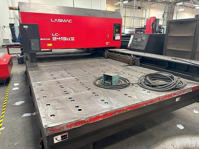 Amada #Pulsar-2415-III, CNC laser, 2000 watt, 99" X, 61" Y, 11.8"Z, Fanuc 160iL, 2 work clamps, 1999 - Image 1