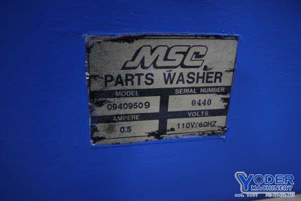 MSC #09409509, 29" x 19" x 10" parts washer, 110 V., 1 phase, serial #0440, #75794 - Image 5
