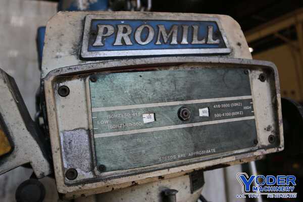 ProMill vertical milling head, 3 HP, 60-4200 RPM, 5" spindle travel, #70996 - Image 8
