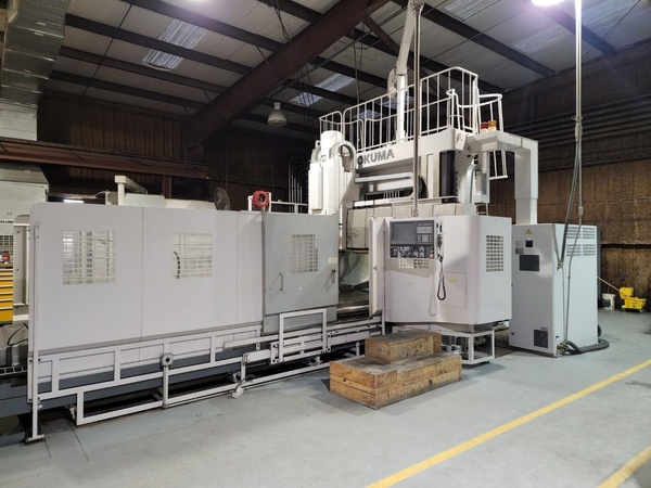 Okuma #MCV-A2, OSP-P200M CNC control, 60" x 162" table, 78" Y-travel, 50 taper, 4000 rpm, 72 tool stations - Image 1