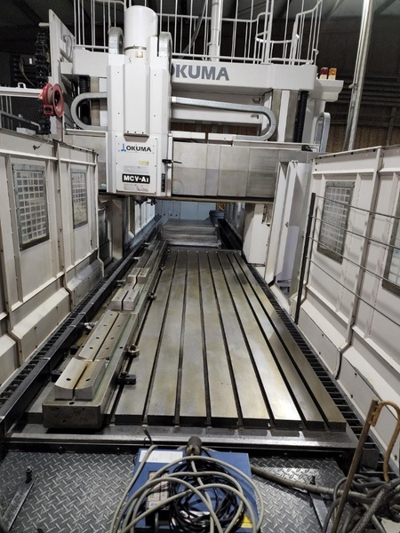 Okuma #MCV-A2, OSP-P200M CNC control, 60" x 162" table, 78" Y-travel, 50 taper, 4000 rpm, 72 tool stations - Image 2