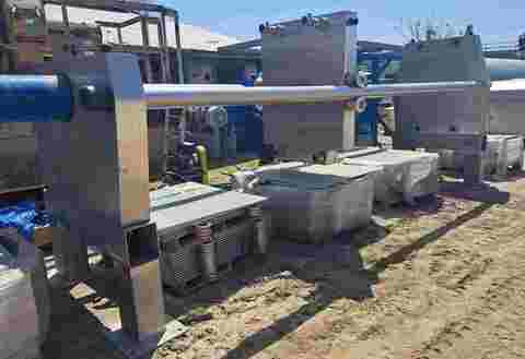 Schenk Niro #1200/175, sheet/pad filter, Stainless Steel, 48" x48", 295 plates, jacketed tank, 1998 - Image 1
