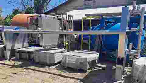 Schenk Niro #1200/175, sheet/pad filter, Stainless Steel, 48" x48", 295 plates, jacketed tank, 1998 - Image 4