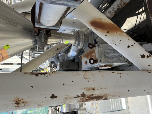 2500 gallon l & a stainles & A Stainless, 304 Stainless Steel tank, 6' dia. x 10' straight side, 5' cone - Image 7