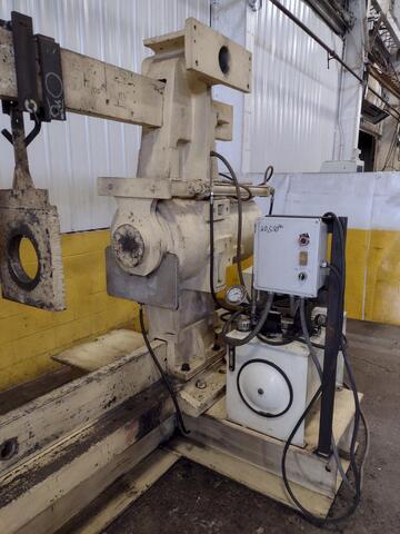 300 Ton, Shepard-Niles #142, hydraulic horizontal wheel / bearing press, pendant Control - Image 4