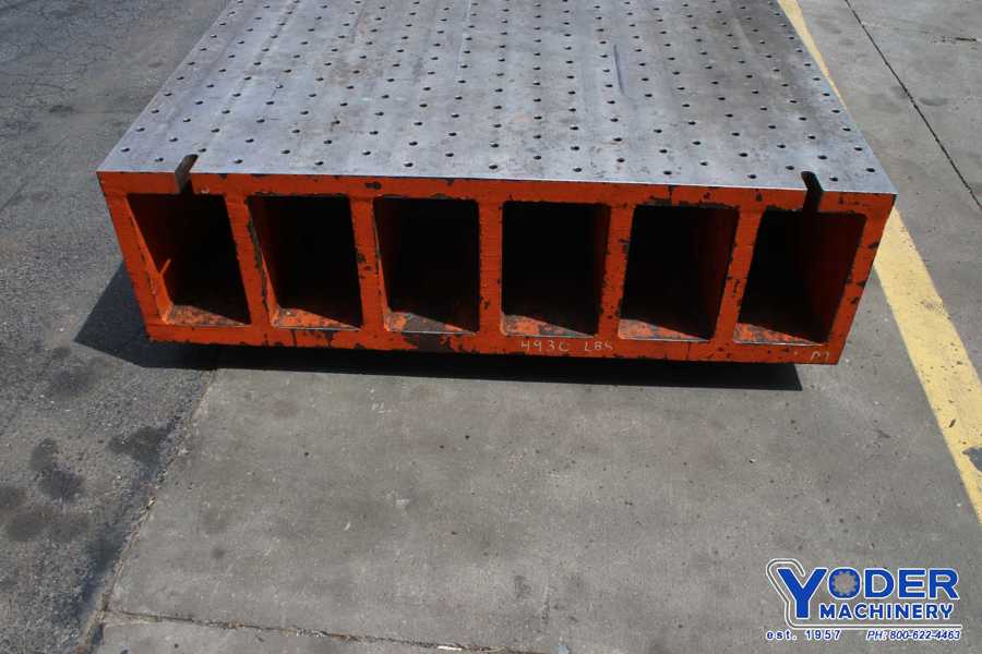 53-1/2" x 54" x 1-3/4", Drilled & tapped plate, #76525 - Image 2