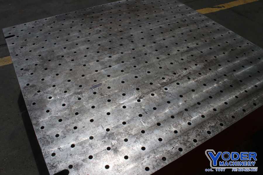 53-1/2" x 54" x 1-3/4", Drilled & tapped plate, #76525 - Image 5