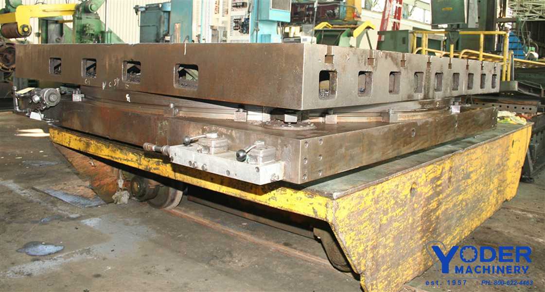 96" x 96" Giddings & Lewis, rotary air lift table, 75000 lb. capacity, hydrostatic, #57311 - Image 3