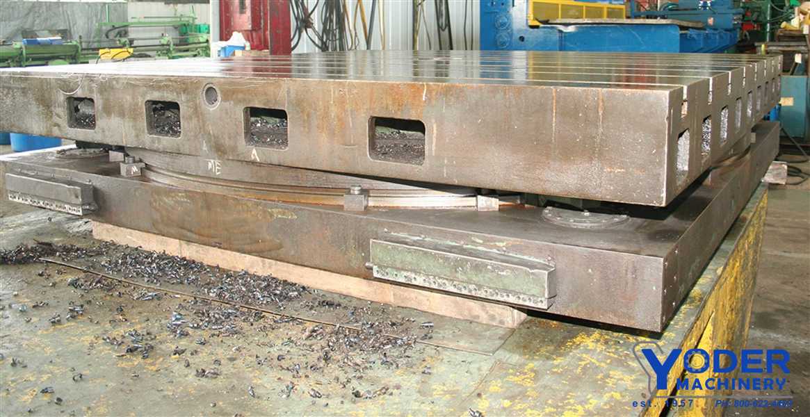96" x 96" Giddings & Lewis, rotary air lift table, 75000 lb. capacity, hydrostatic, #57311 - Image 4