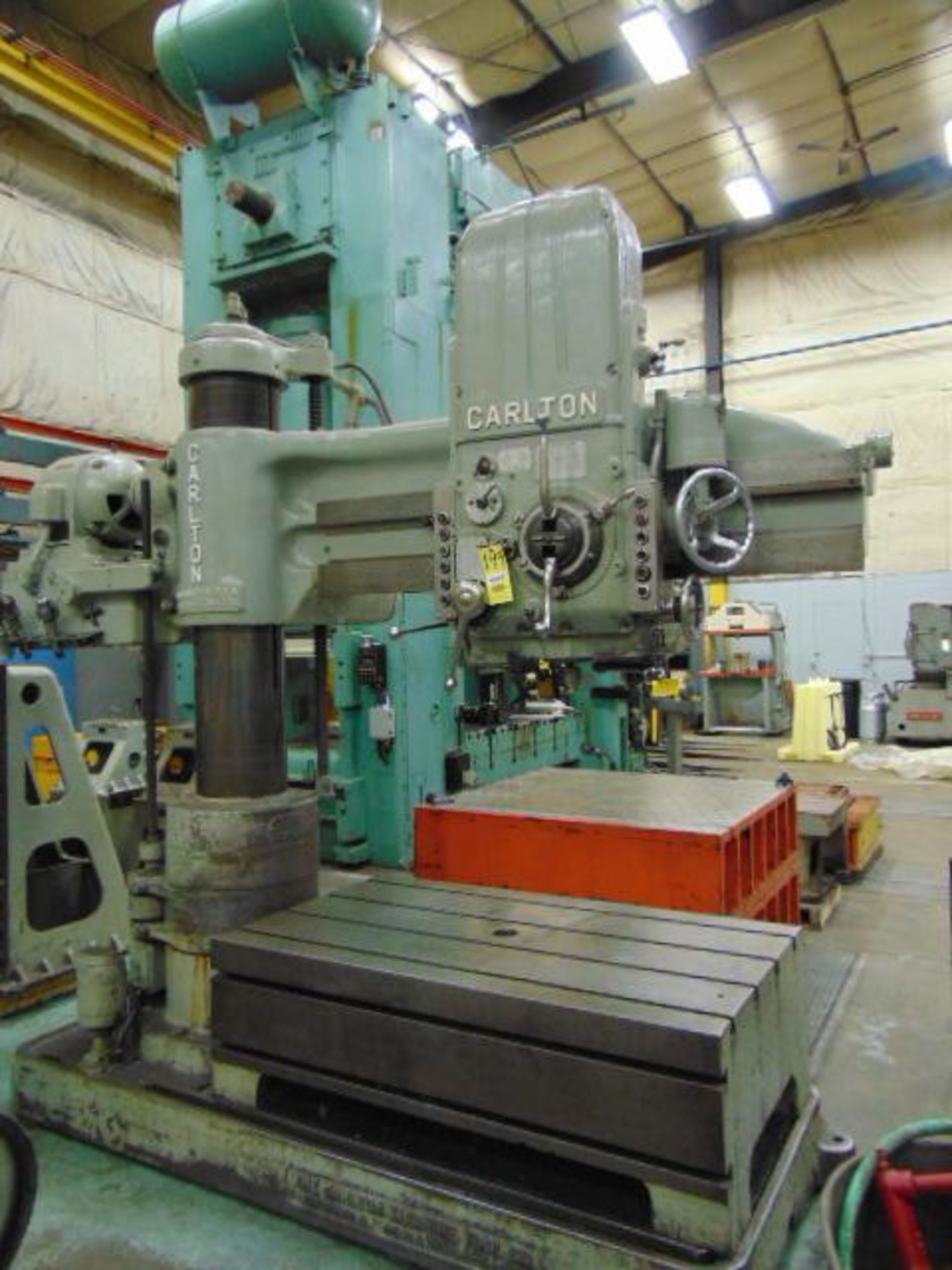 5' -13" Carlton #3A, box table, tapping, power arm elevation, power clamping to arm, column & head, #5MT - Image 1