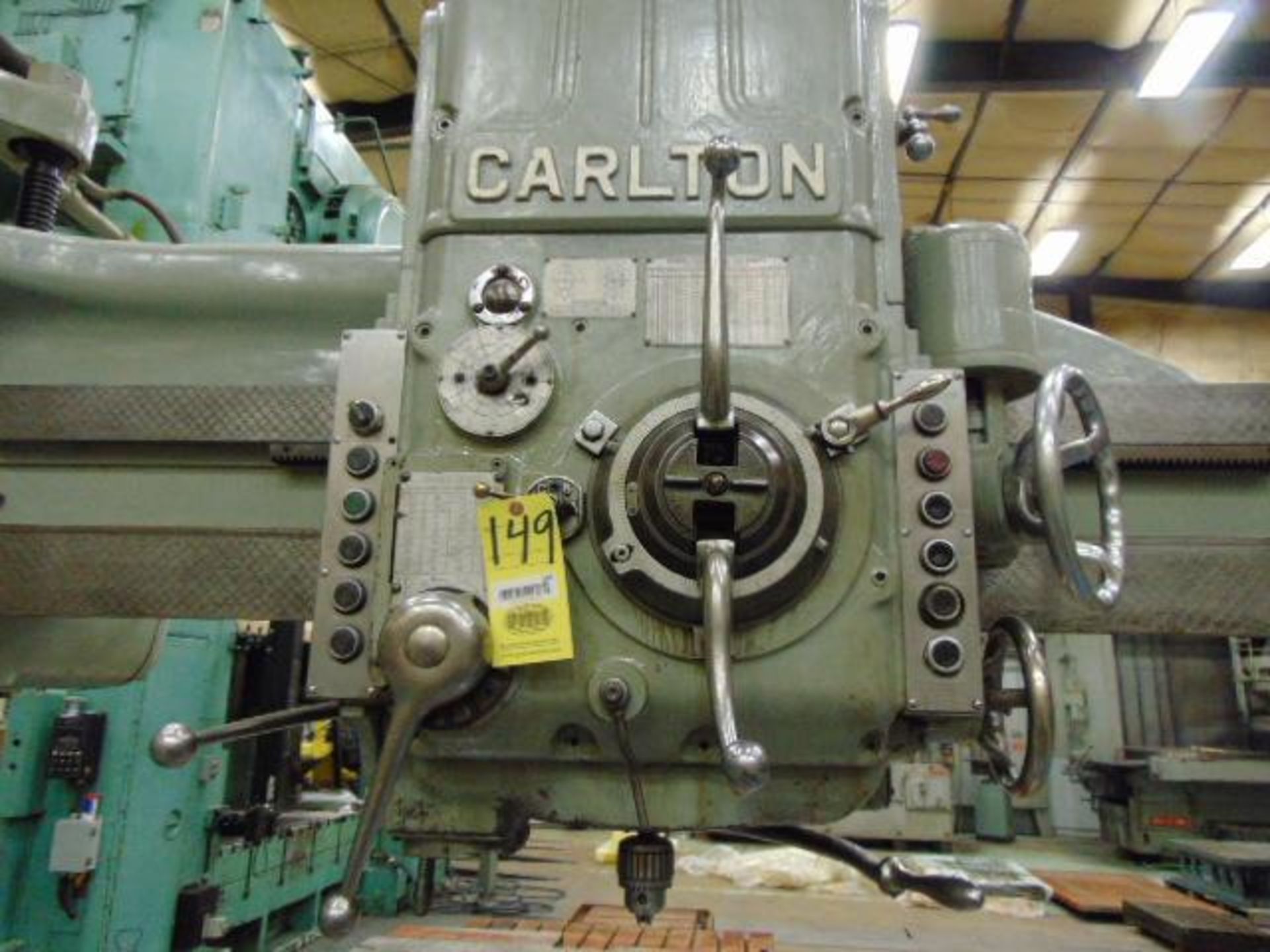 5' -13" Carlton #3A, box table, tapping, power arm elevation, power clamping to arm, column & head, #5MT - Image 4