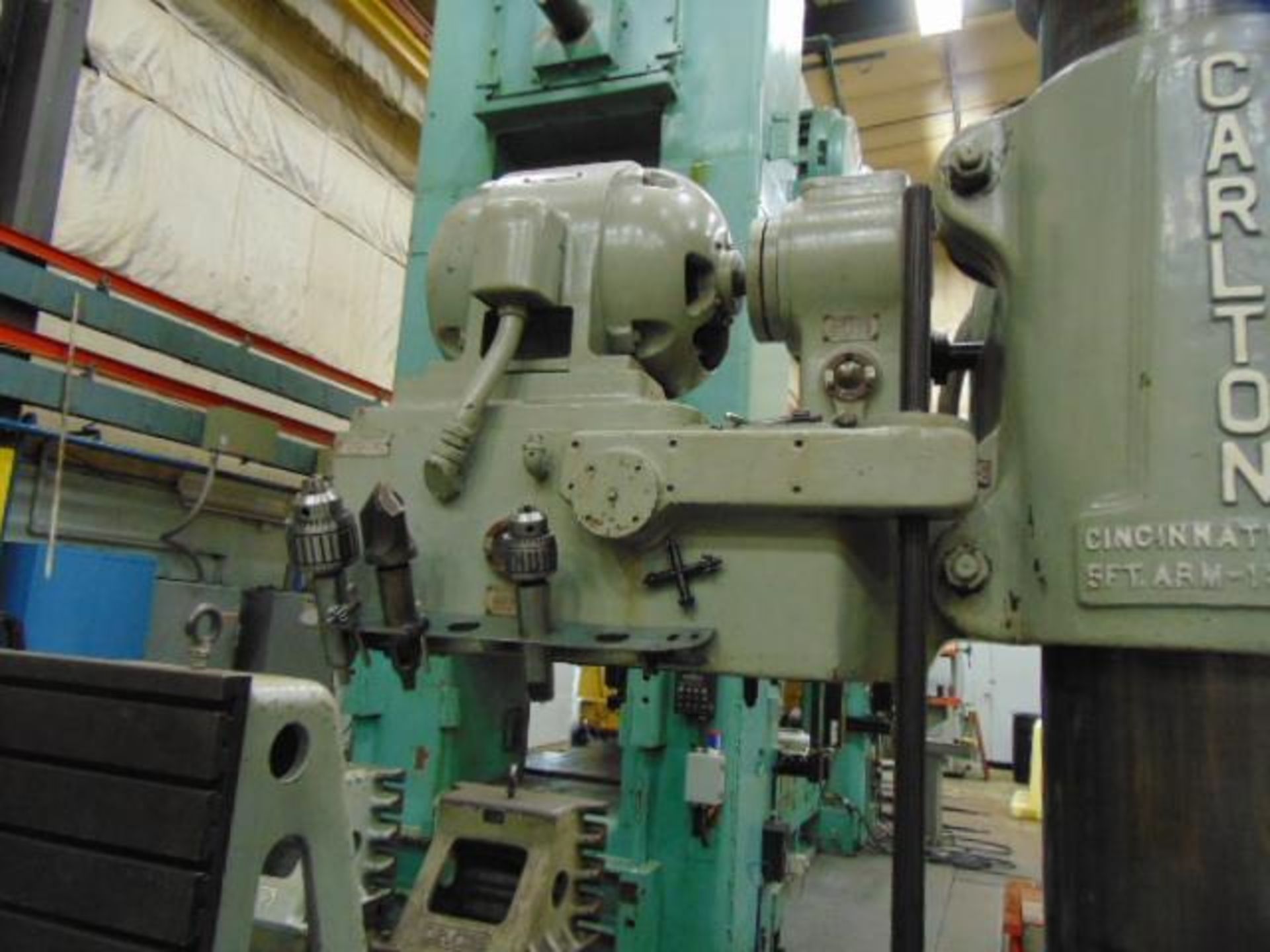 5' -13" Carlton #3A, box table, tapping, power arm elevation, power clamping to arm, column & head, #5MT - Image 6