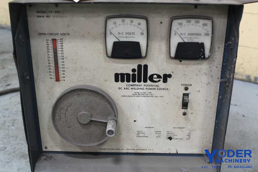Miller #CP-300, 33/16.5 amps, 230/460 V., serial #HF889825, #62286 - Image 3