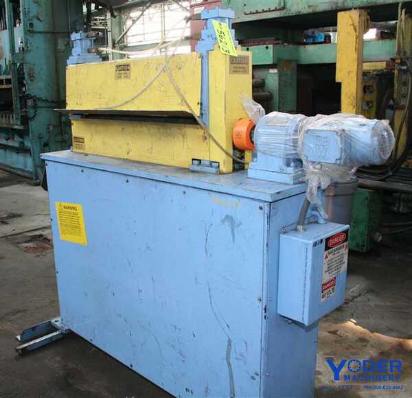 3' Bradbury motor driven pinch roll w/Cascade rollers, 4" roll diameter, 1 HP, #56213 - Image 3