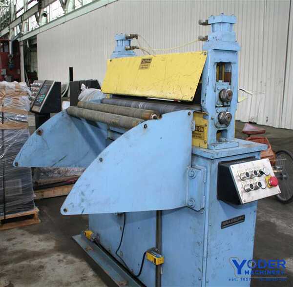 3' Bradbury motor driven pinch roll w/Cascade rollers, 4" roll diameter, 1 HP, #56213 - Image 4