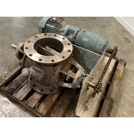 10" Flotronics, Stainless Steel Rotary Airlock Feeder Valve, 3 HP, 16.5" line H, 230/460 V, 21 RPM - Image 2