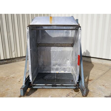 Tubar, Hydraulic Box Dumper, 2000 lb. capacity, 46" width x 34" D x 54" H Box Retention, 3 HP, 208-230/460VAC - Image 2