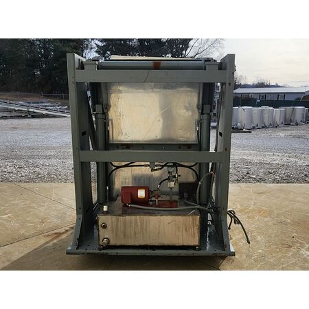 Tubar, Hydraulic Box Dumper, 2000 lb. capacity, 46" width x 34" D x 54" H Box Retention, 3 HP, 208-230/460VAC - Image 4
