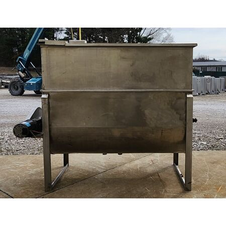 Stainless Steel Horizontal Liquid Mixer, 350 Gal. capacity, 36" diameter x 6' L chamber, 32" diameter rotor - Image 2