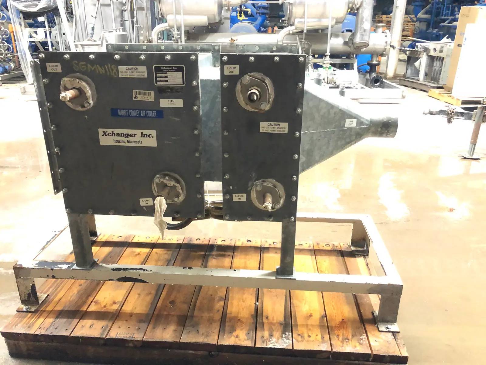 X-Changer, C-150-4-1/2, fin tubed heat exchanger, serial #592-B2899 - Image 6