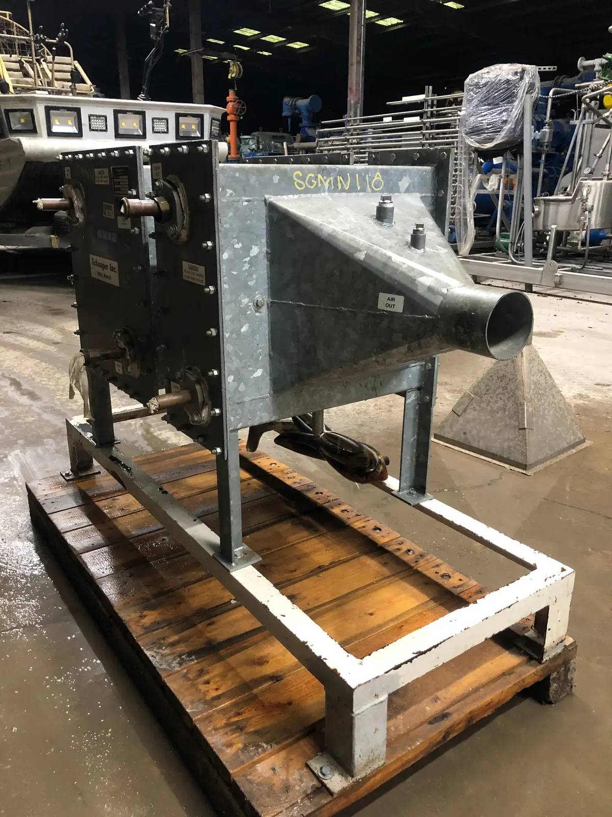 X-Changer, C-150-4-1/2, fin tubed heat exchanger, serial #592-B2899 - Image 7