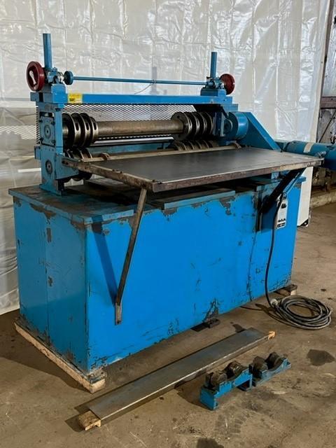 Miller Moorehead 48" x 4" diameter Arbors, Miller-Moorehead #4800, sheet slitter - Image 2