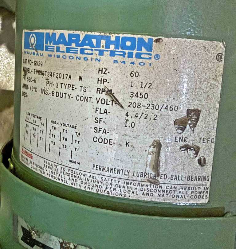 250 HP 1750 RPM Reliance DC motor, Frame 503AT, 550 VA - Image 2
