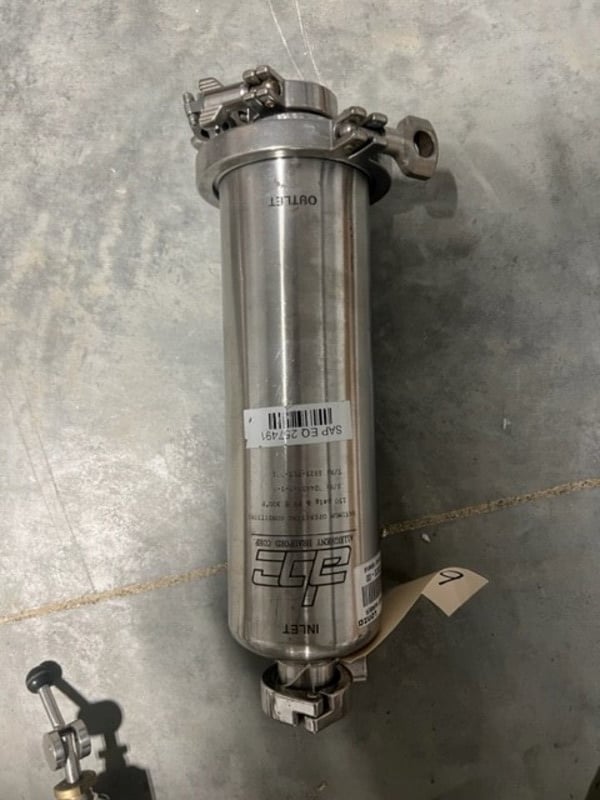 Allegheny Bradford, Stainless Steel Filter Housing, 150 psi & FV @ 300 F, 1.5" inlet & outlet - Image 1