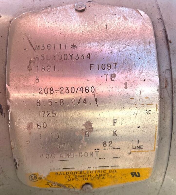 Nash #AHF-50S, Liquid Ring Vacuum Pump, Stainless Steel, 3 HP, 1-1/2 gpm, 2" and 1-1/4" in and outlet - Image 4