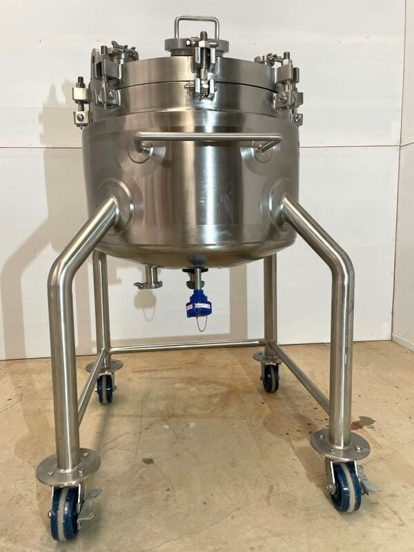 30 gallon Lee, Sanitary Jacketed Reactor/vacuum Vessel, Stainless Steel, 24" diameter x 16" T/T, 60 psig @ - Image 2