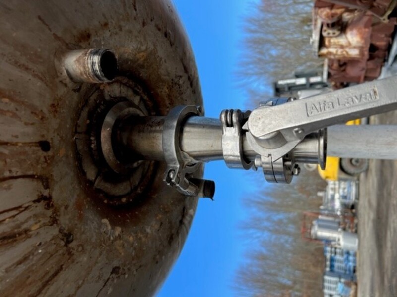 200 gallon Lee Metal Products, Jacketed Kettle, Stainless Steel, 48" diameter, 74" H, 90 psi @ 330 F jacket - Image 5