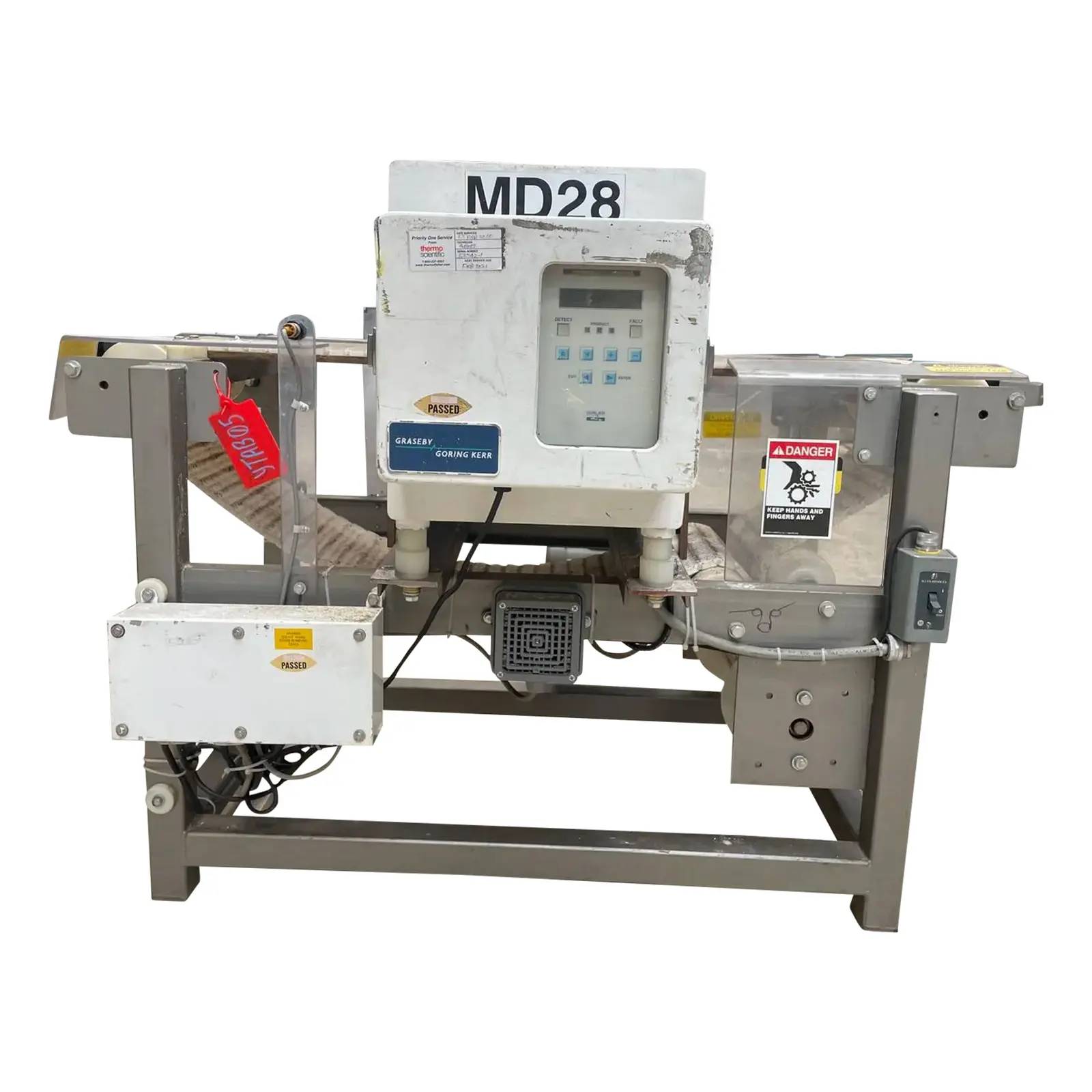 Goring Kerr #DSP-1, Metal Detector with Conveyor System, 8" width x 4" H x 13" L aperture - Image 1