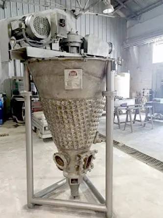 400 gallon J.H. Day Company, Jacketed Nauta Cone Bottom Mix Tank, 5/1 HP, 125 psi @ 300 F, 12" diameter x - Image 4