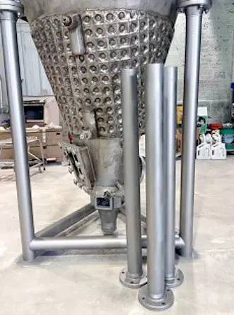 400 gallon J.H. Day Company, Jacketed Nauta Cone Bottom Mix Tank, 5/1 HP, 125 psi @ 300 F, 12" diameter x - Image 10