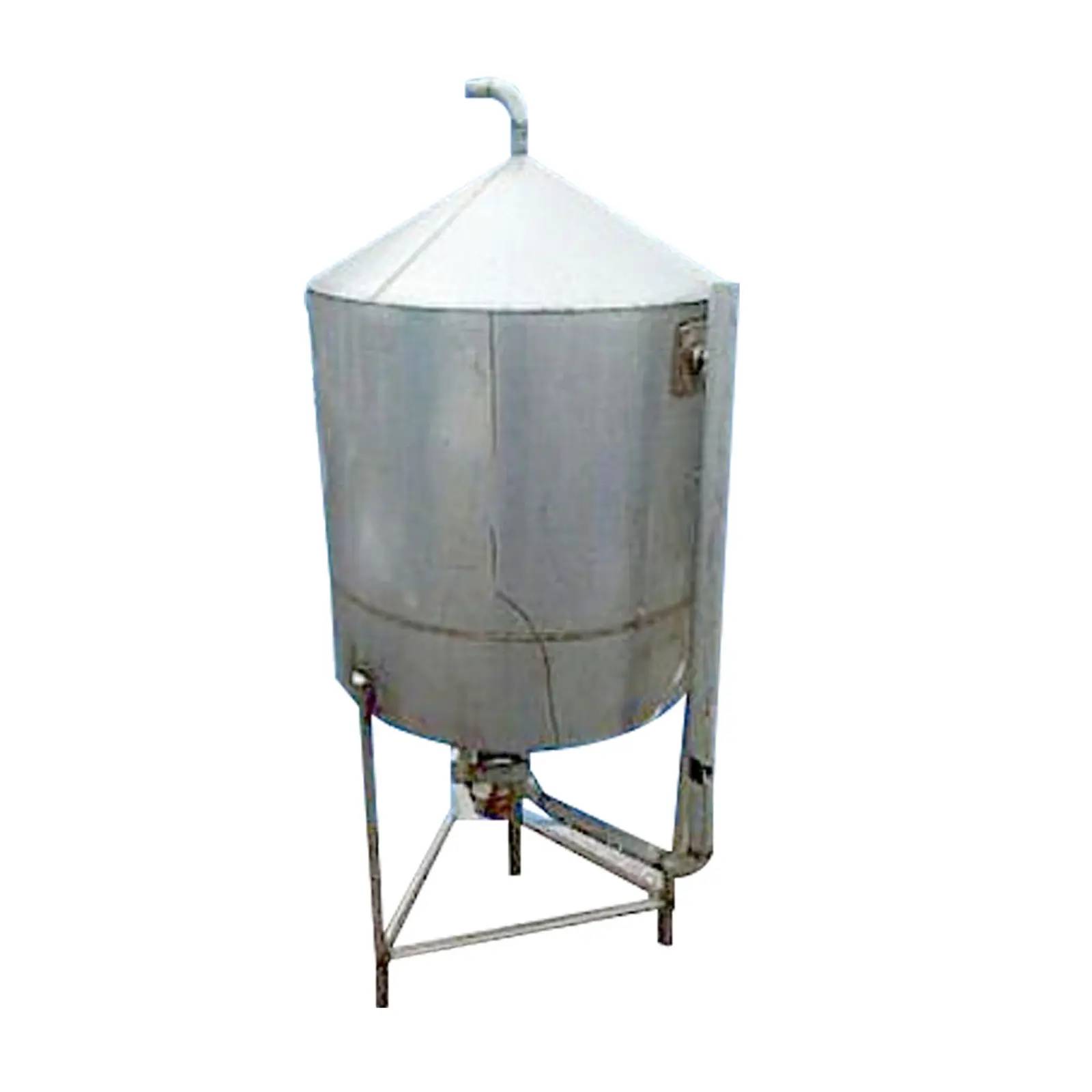 100 gallon Stainless Steel Cone Bottom and Closed Top Mix Tank, 0.33/0.5 HP, 1725 RPM, 86.25 RPM final, 32" D - Image 2