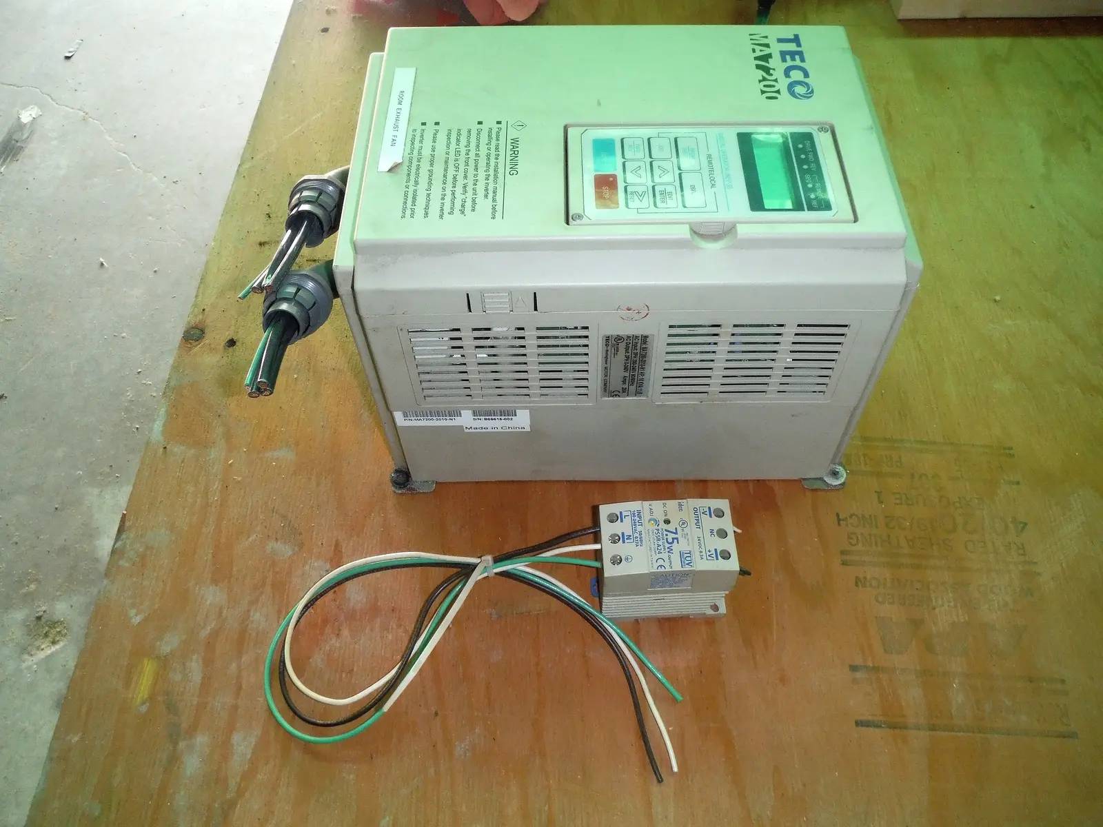 10 HP TECO-Westinghouse, MA7200-2010-N1, Electronic Variable Speed Frequency Drive, 200-240 Volts input. - Image 4