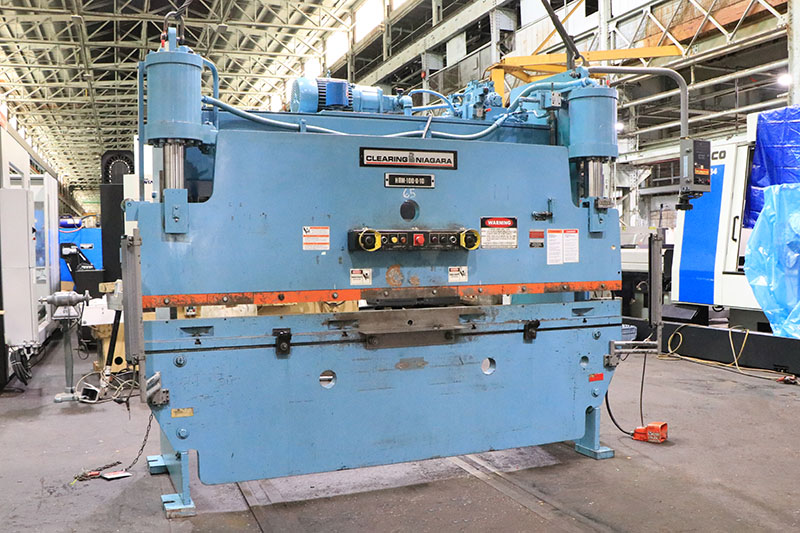 100 Ton, Niagara #HBM-100-8-10, CNC press brake, 10' overall, 102" between housing, 7" stroke, 7" throat, 14" - Image 2