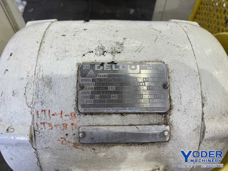 18 Ton, Tishken #CO-6-HWA, 2-post cut-off press, 1 -1/2" stroke, air clutch, 3 HP, #76595 - Image 4