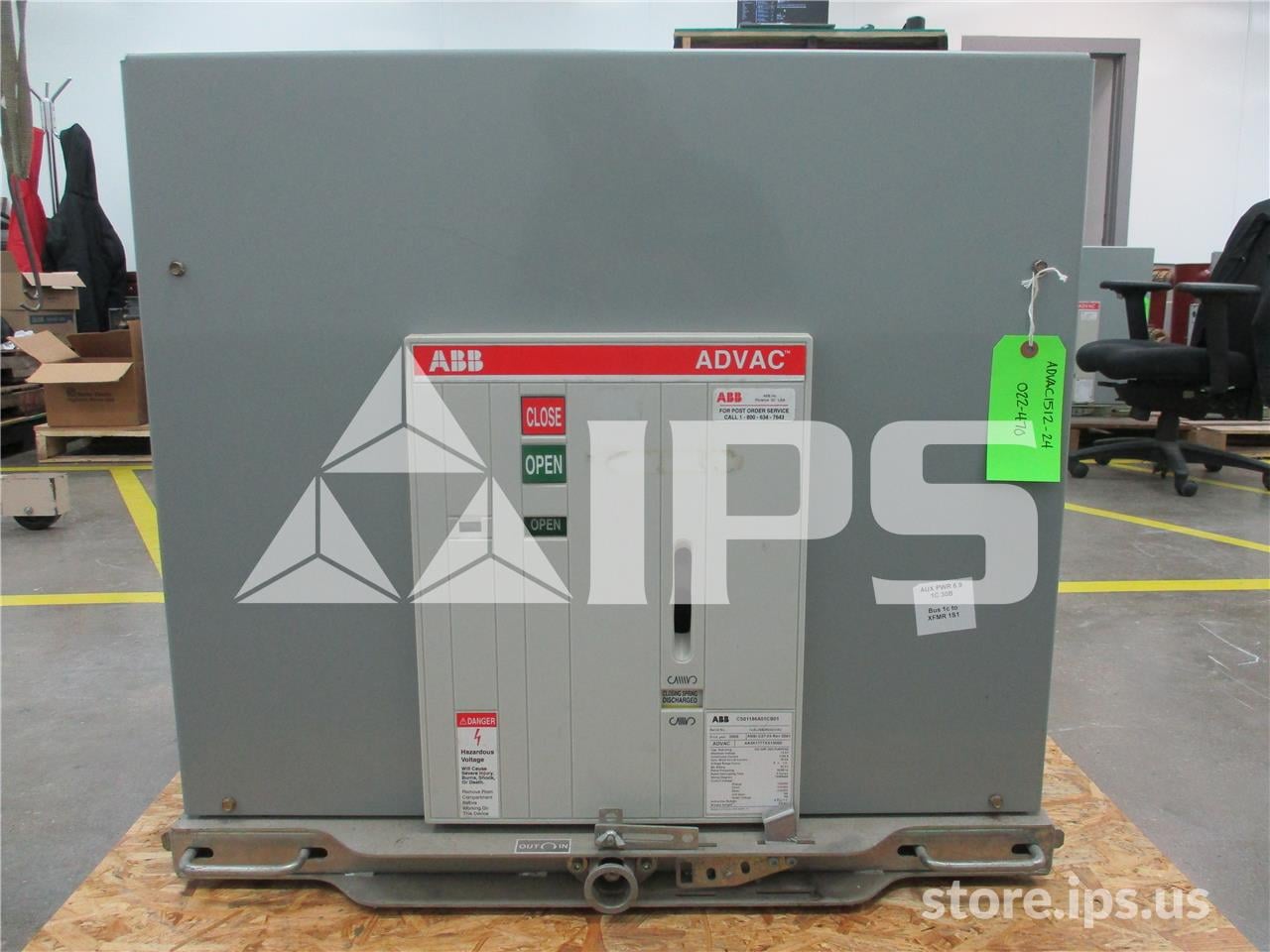 1200 Amps ABB Advac Aa3k1777xx10000 Model 3 (advac Model 3) 125 Volts DC Control - Image 1