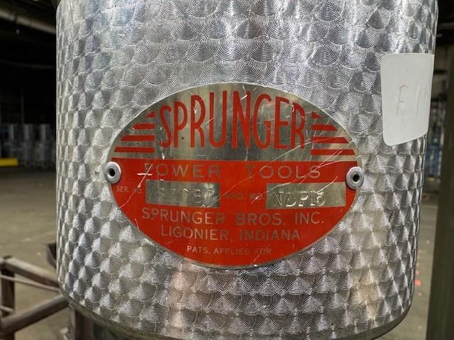 Sprunger #NDP15, 15" bench top drill press, S/N B82687 - Image 10