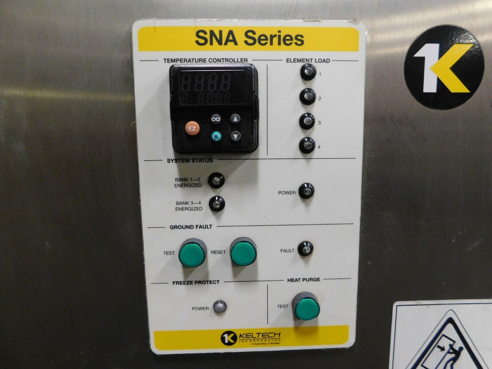 Keltech #SNA-1083/600D-FDS, Safety Shower Heater, 600 V, 3 Ph., 15" x 30" x 60" Cabinet - Image 2