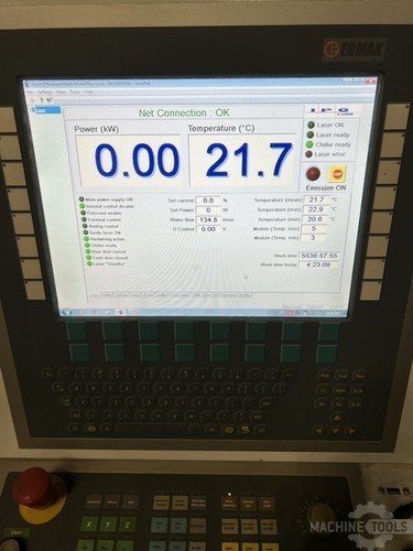 Ermaksan #Fibermak-Momentum-4020, 3000 watt Linear Driven Fiber Laser, Pre-Owned 2011 - Image 9